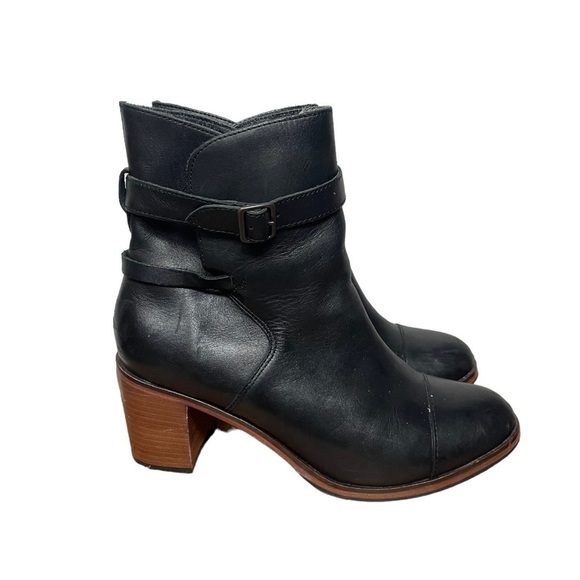Samantha Pleet Wolverine Bonny Black Heeled Ankle Boot 9M